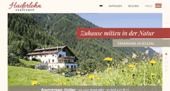 Desktop Screenshot of ferienhof-haderlehn.at